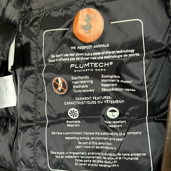 SAVE THE DUCK Mei Faux Fur Collar Puffer Jacket - Picture 12 of 15